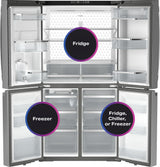 GE Profile™ ENERGY STAR® 28.3 Cu. Ft. Quad-Door Refrigerator with Dual-Dispense AutoFill Pitcher