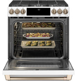 Café 30" Slide-In Front Control Gas Oven with Convection Range