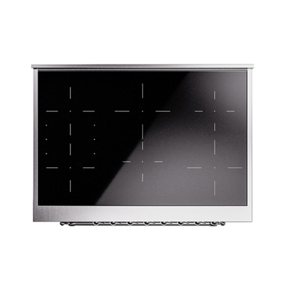 ILVE UNI366NMPMGC Nostalgie II Noblesse 36 inch Induction Range (Triple Glass Door, Graphite Matte, Chrome)