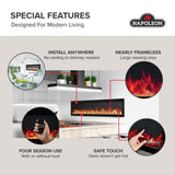 Entice? 42 Wall-Hanging Electric Fireplace