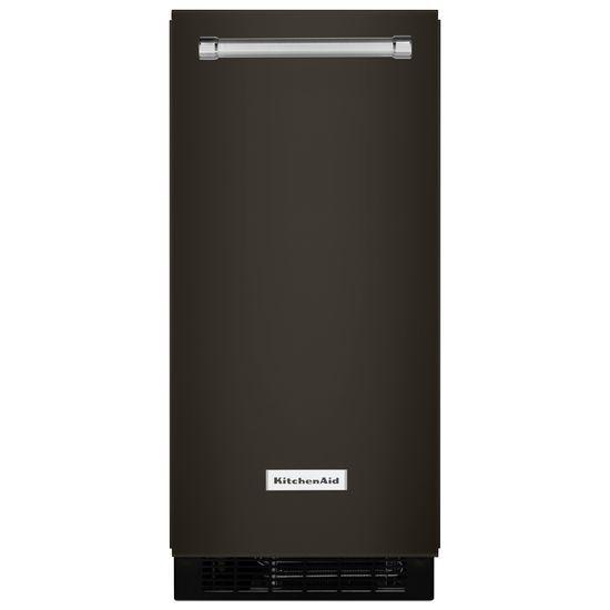 KitchenAid® 15'' Automatic Ice Maker - Black-on-Stainless