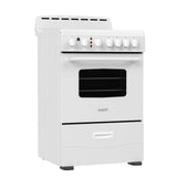 Avanti 24-Inch Freestanding Electric Range with Ceramic Glass Cooktop, in White (CERU240P0W)