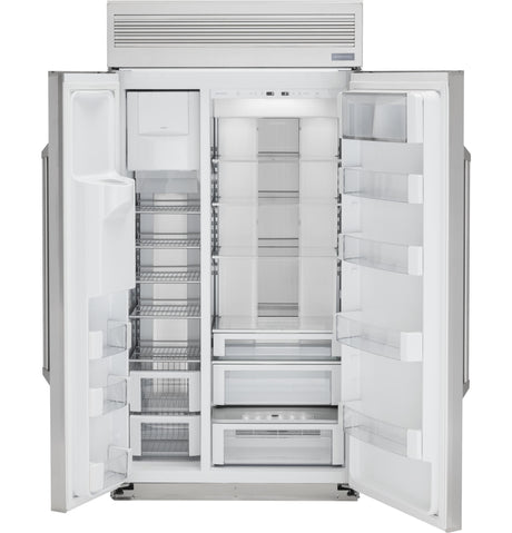 Monogram 42" Smart Built-In Professional Side-by-Side Refrigerator with Dispenser