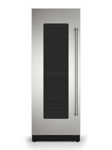 30"W. Integrated Wine Cellar Door Panel - Stainless Steel Left Hinge