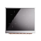 ILVE UNI304NMPAWP Nostalgie II Noblesse 30 inch Induction Range (Triple Glass Door, Antique White, Copper)
