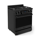 30 Inch Professional Gas Range With Precision Knob Control In Black