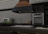 ZLINE 36" Wooden Wall Mount Range Hood in Antigua and Walnut (9373AR-36)
