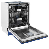 ZLINE 24" Tallac Series 3rd Rack Dishwasher with Traditional Handle, 51dBa (DWV-24) [Color: Blue Matte]