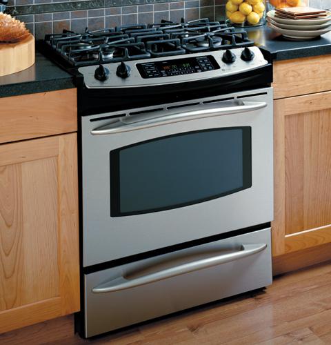 GE Profile 30" Slide-In Gas Range