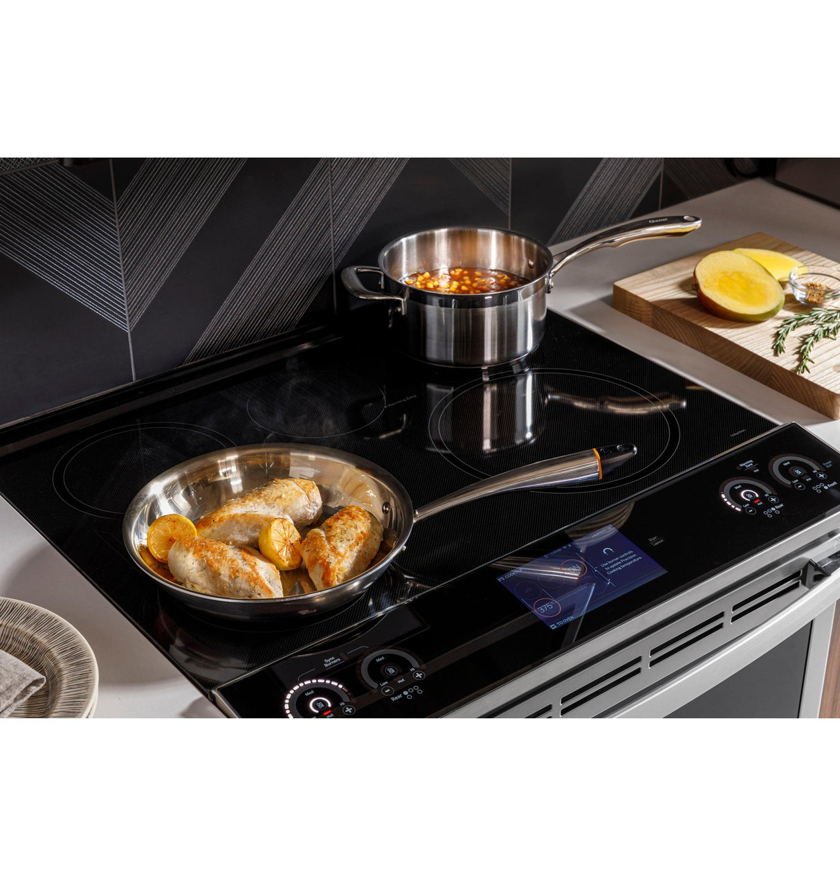 GE Profile™ 30" Smart Slide-In Front-Control Induction and Convection Range with No Preheat Air Fry