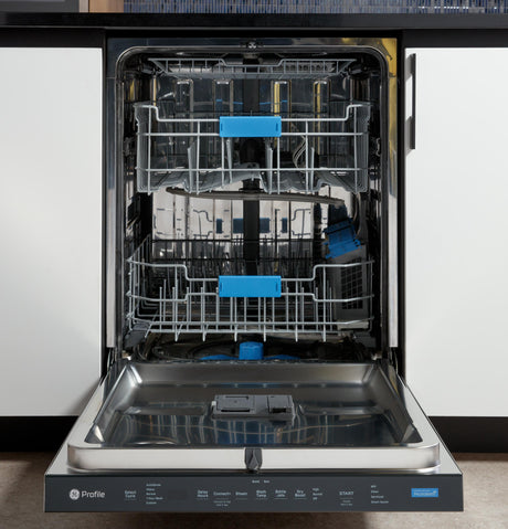 GE Profile™ ENERGY STAR® Fingerprint Resistant Top Control Stainless Interior Dishwasher with Microban™ Antimicrobial Technology