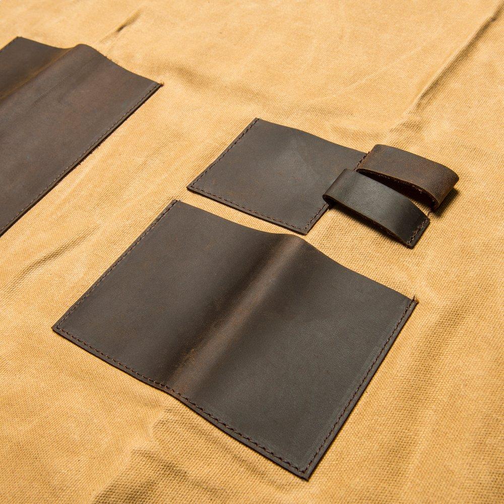 Grilling Apron - Brown Canvas & Leather L