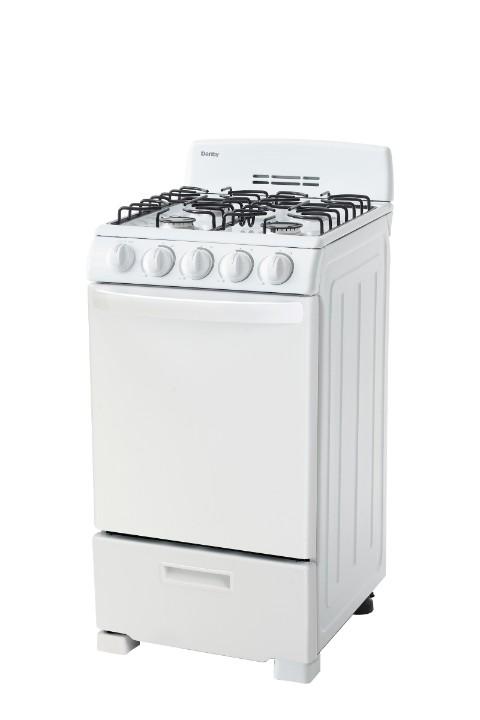Danby 20" Wide Gas Range in White