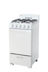 Danby 20" Wide Gas Range in White
