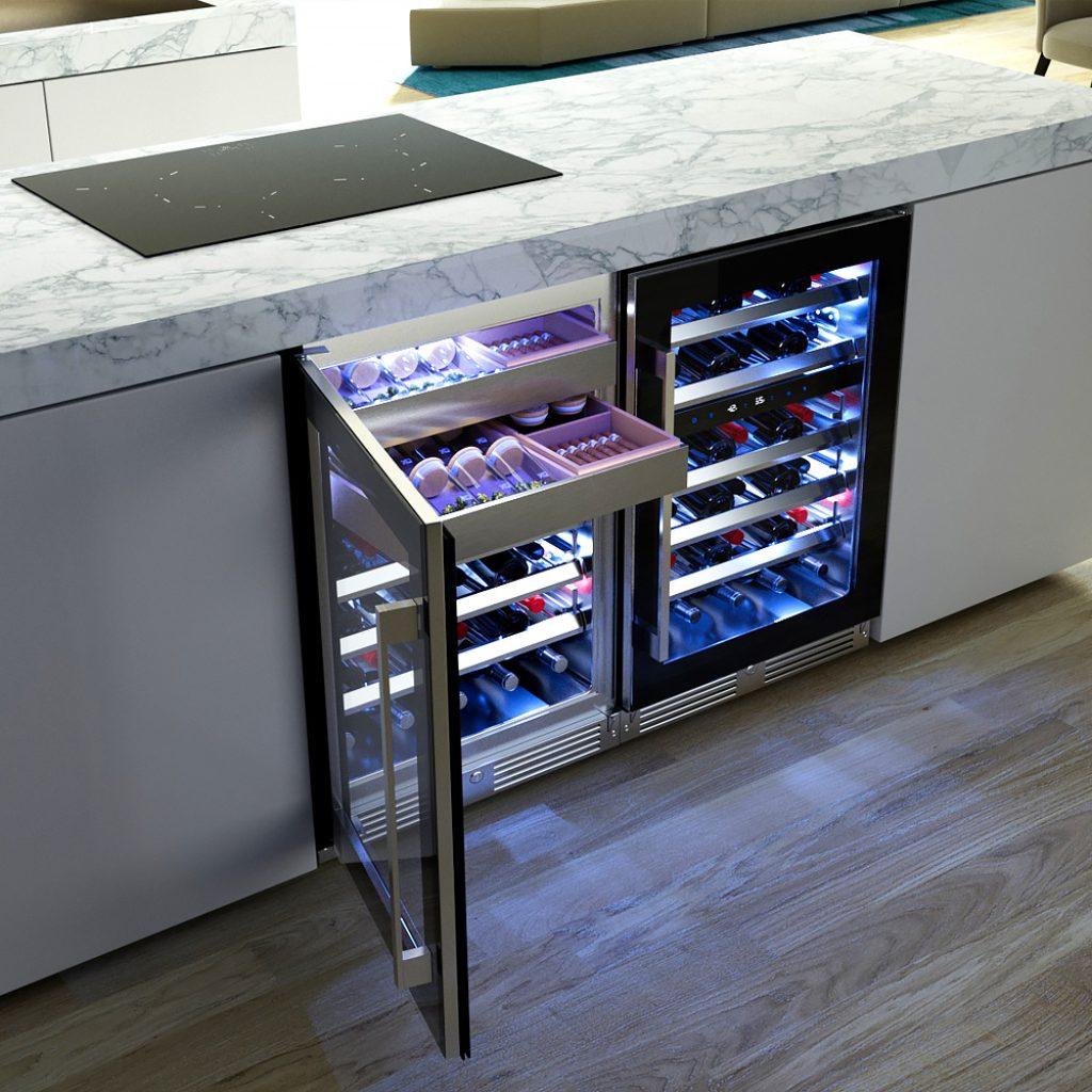 Wine and Weed 24" Black Glass RH