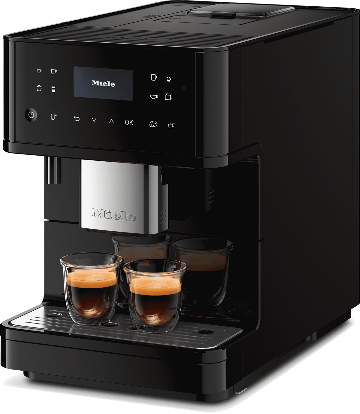 CM 6160 MilkPerfection Obsidian black - Countertop coffee machine With WiFi Conn@ct and a wide selection of specialty coffees for maximum freedom.