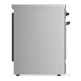 ILVE UMIB30NR3SSB Majestic III 30 inch Induction Range with 4 Elements, 4 cu. ft. Oven Capacity (Triple Glass Door, Stainless Steel, Burnished)