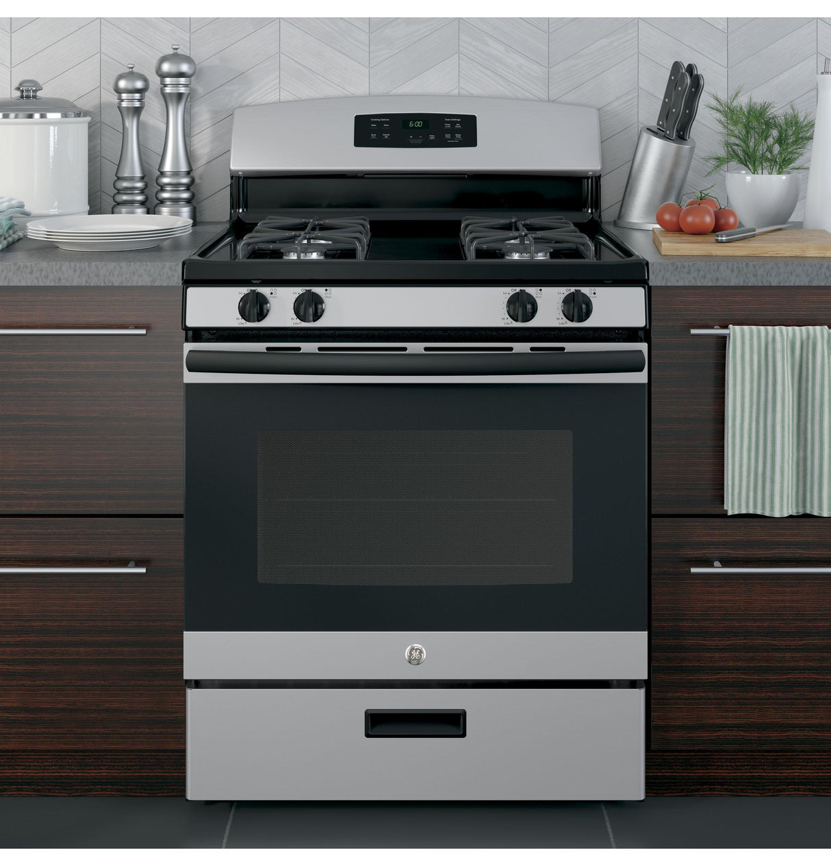 GE® 30" Free-Standing Gas Range