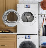 Haier ENERGY STAR® 4.3 cu.ft. Capacity Smart 24" Frontload Electric Dryer with Stainless Steel Basket