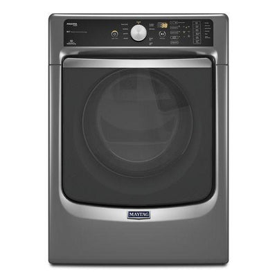 Maytag® Maxima® Steam Gas Dryer with Large Capacity and Stainless Steel Dryer Drum - 7.3 cu. ft. - Metallic Slate