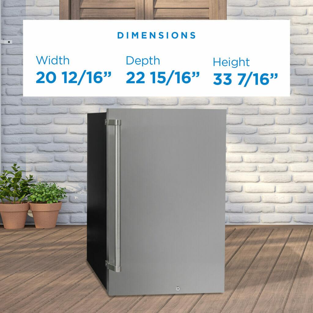 Danby 4.4 cu. ft. Outdoor Fridge in Stainless Steel