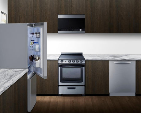 30" Wide Bottom Freezer Refrigerator With Icemaker, Counter Depth