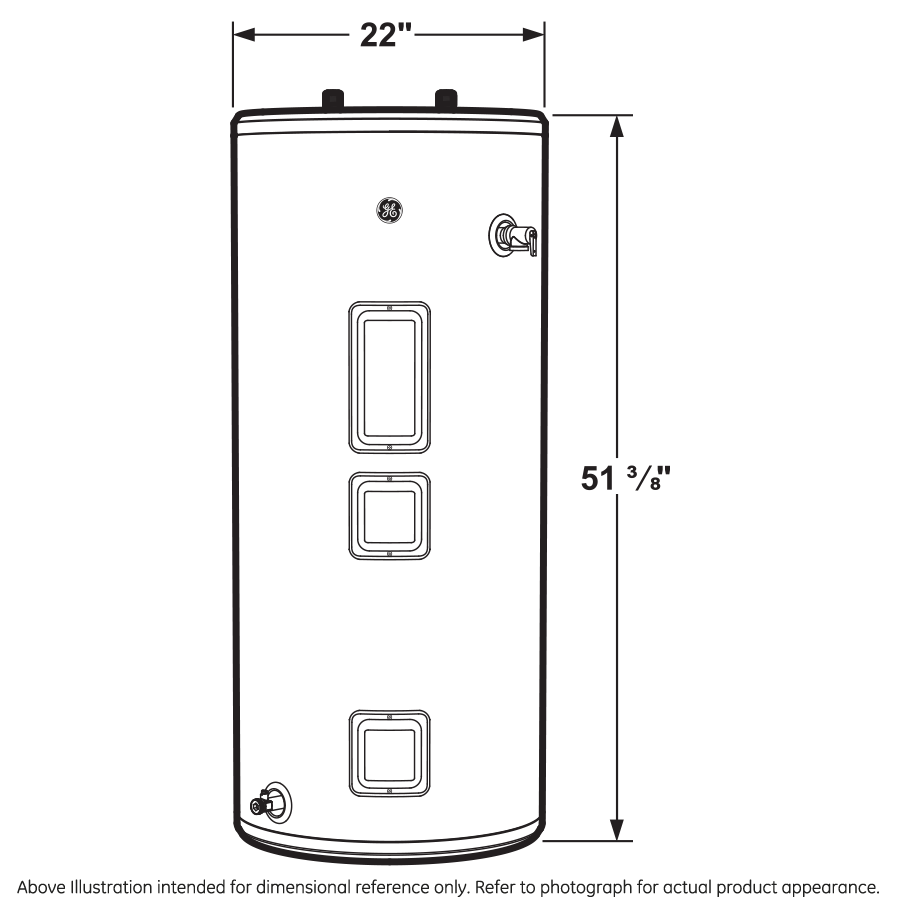 GE® 40 Gallon Short Electric Water Heater