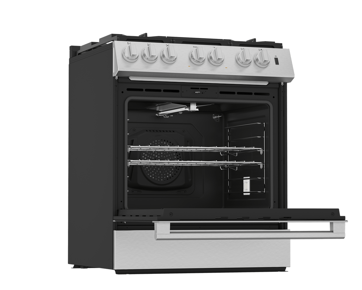 30" Gas Slide In Range with 5.2 cu ft Convection Oven