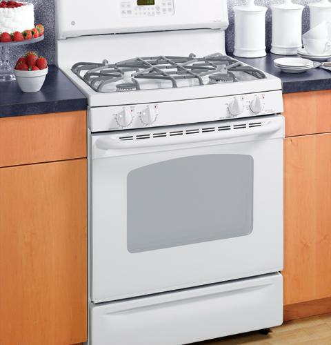 GE® 30" Free-Standing Dual Fuel Range