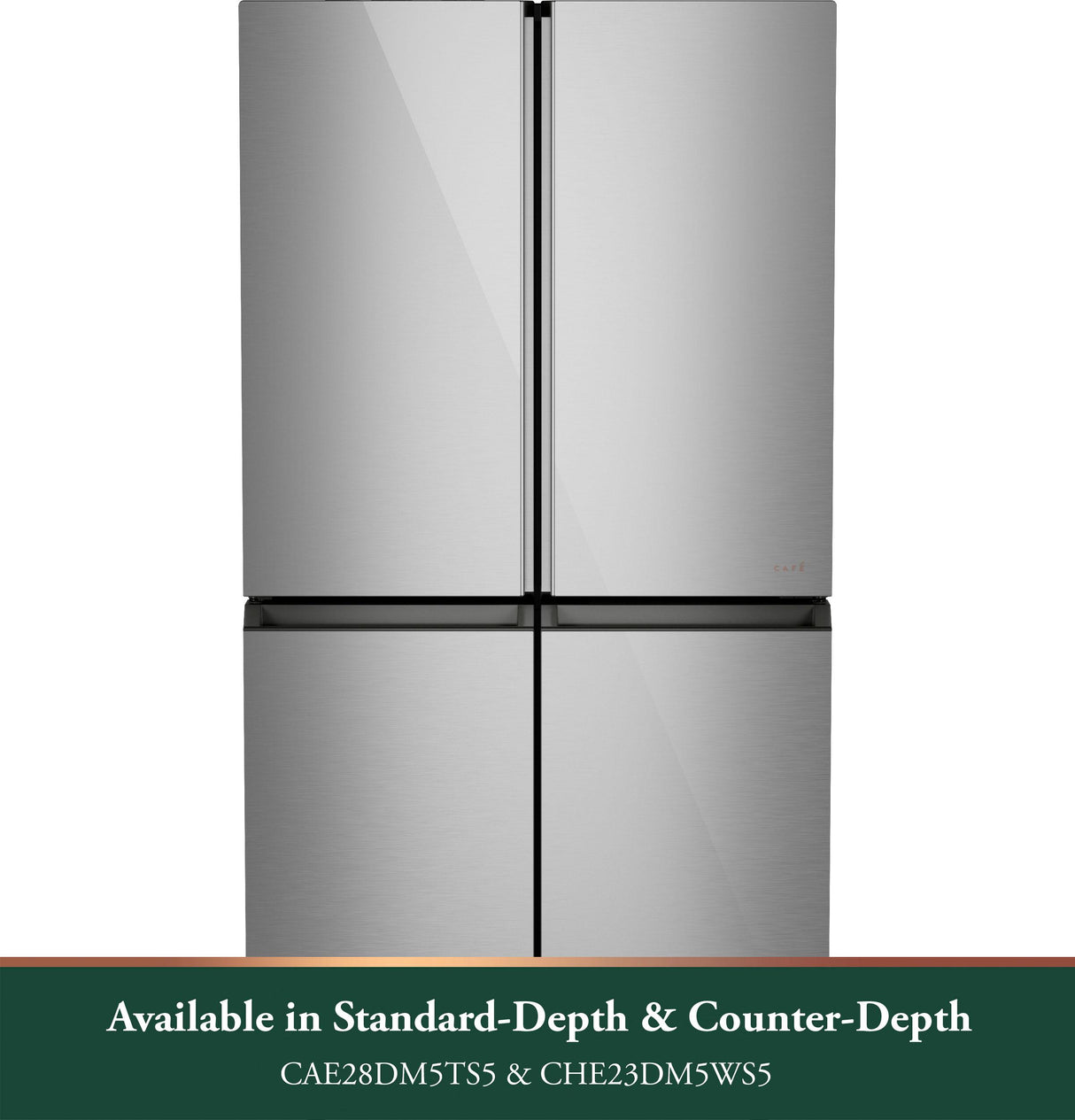 Café™ ENERGY STAR® 28.3 Cu. Ft. Smart Quad-Door Refrigerator in Platinum Glass with Dual-Dispense AutoFill Pitcher