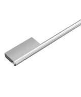 Contemporary Brushed Silver Handle, 24"