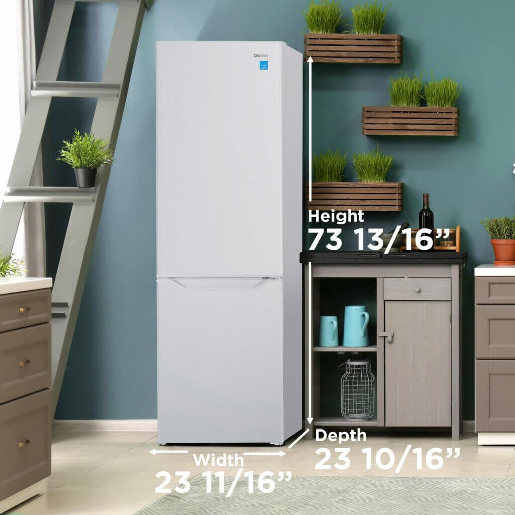Danby 10 cu. ft. Bottom Mount Apartment Size Fridge in White