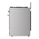 ILVE UM30NR3SSC Majestic III 30 inch Dual Fuel Range with 5 Black Brass Burners, Dual Function Burner up to 25,000 BTU (Natural Gas, Triple Glass Door, Stainless Steel, Chrome)