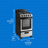 Danby 20" Wide Gas Range in Stainless Steel