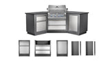 OASIS 200 Outdoor Kitchen, Built-in 700 Series 32 Built-in 700 Series 32 , Natural Gas, Stainless Steel