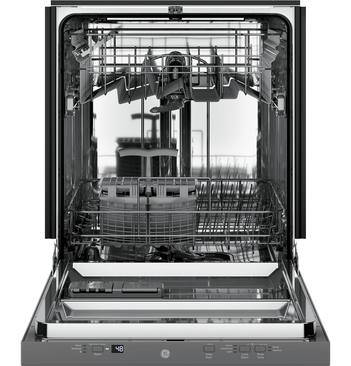 GE® ENERGY STAR® ADA Compliant Stainless Steel Interior Panel-Ready Dishwasher with Sanitize Cycle