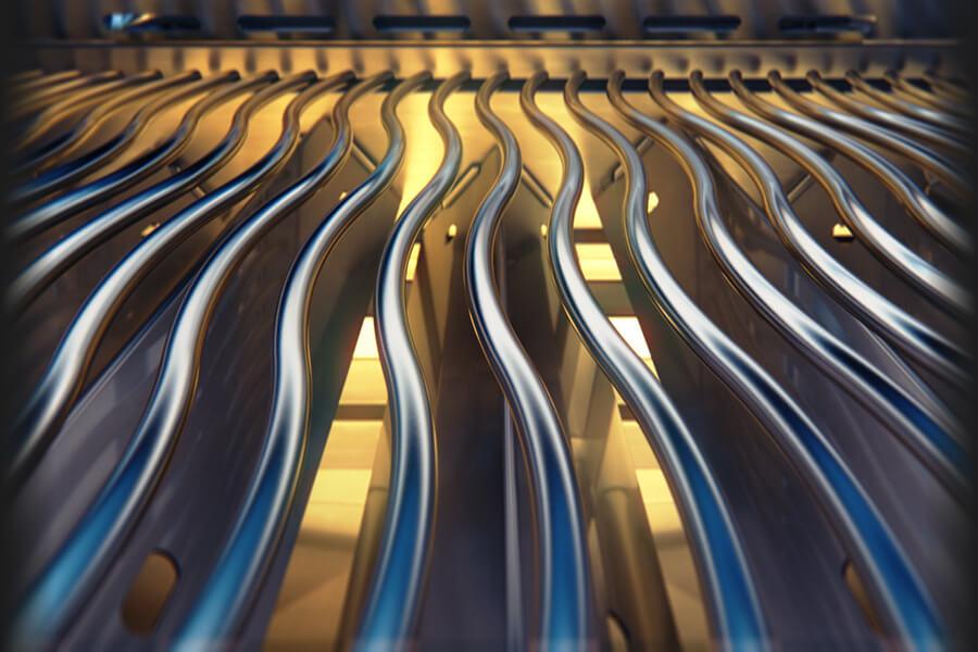 Rogue 425 with Stainless Steel Grids , Natural Gas, Black