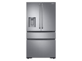 23 cu. ft. Counter Depth 4-Door French Door Refrigerator with Polygon Handles in Stainless Steel