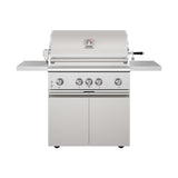 36-inch 4 Burners Built In Gas Grill On Cart With Sear/rear Infrared Burner & Rotisserie Natural Gas