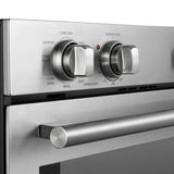 Forno Vomero 30-Inch Double Wall Oven, Stainless Steel, 10 cu.ft Total Capacity, 7100W Convection, Mechanical Controls, Self-Cleaning Function