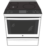 GE Profile™ 30" Smart Slide-In Front-Control Induction Fingerprint Resistant Range with In Oven Camera