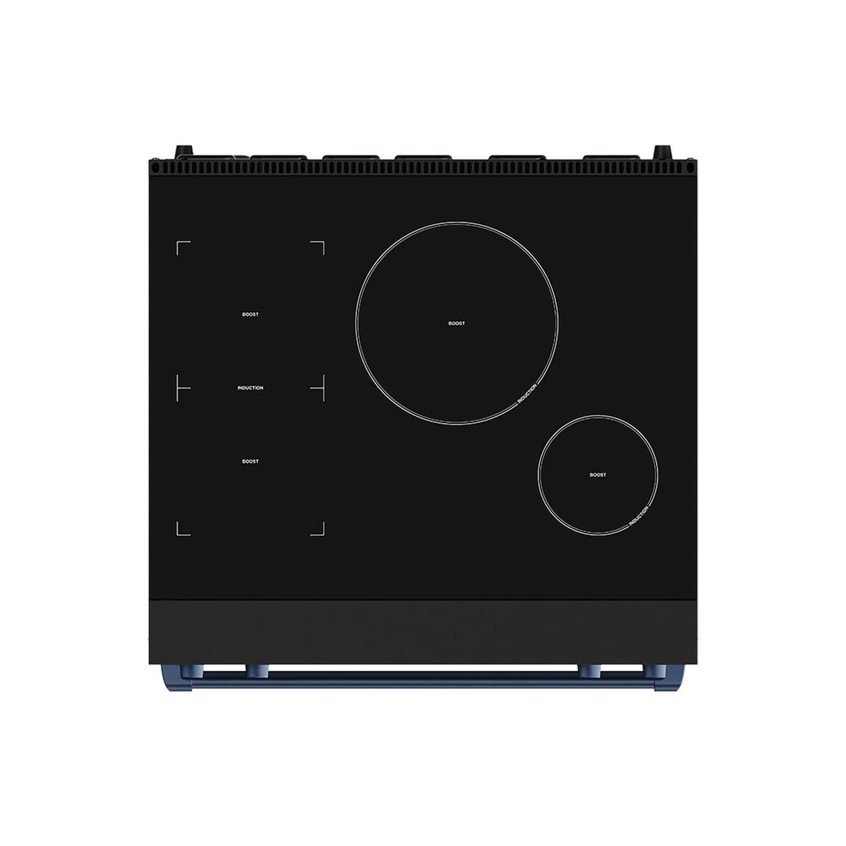 30 Inch Professional Induction Range With Tilt Panel Touch Control In Black and Blue  Gordon Ramsay Series
