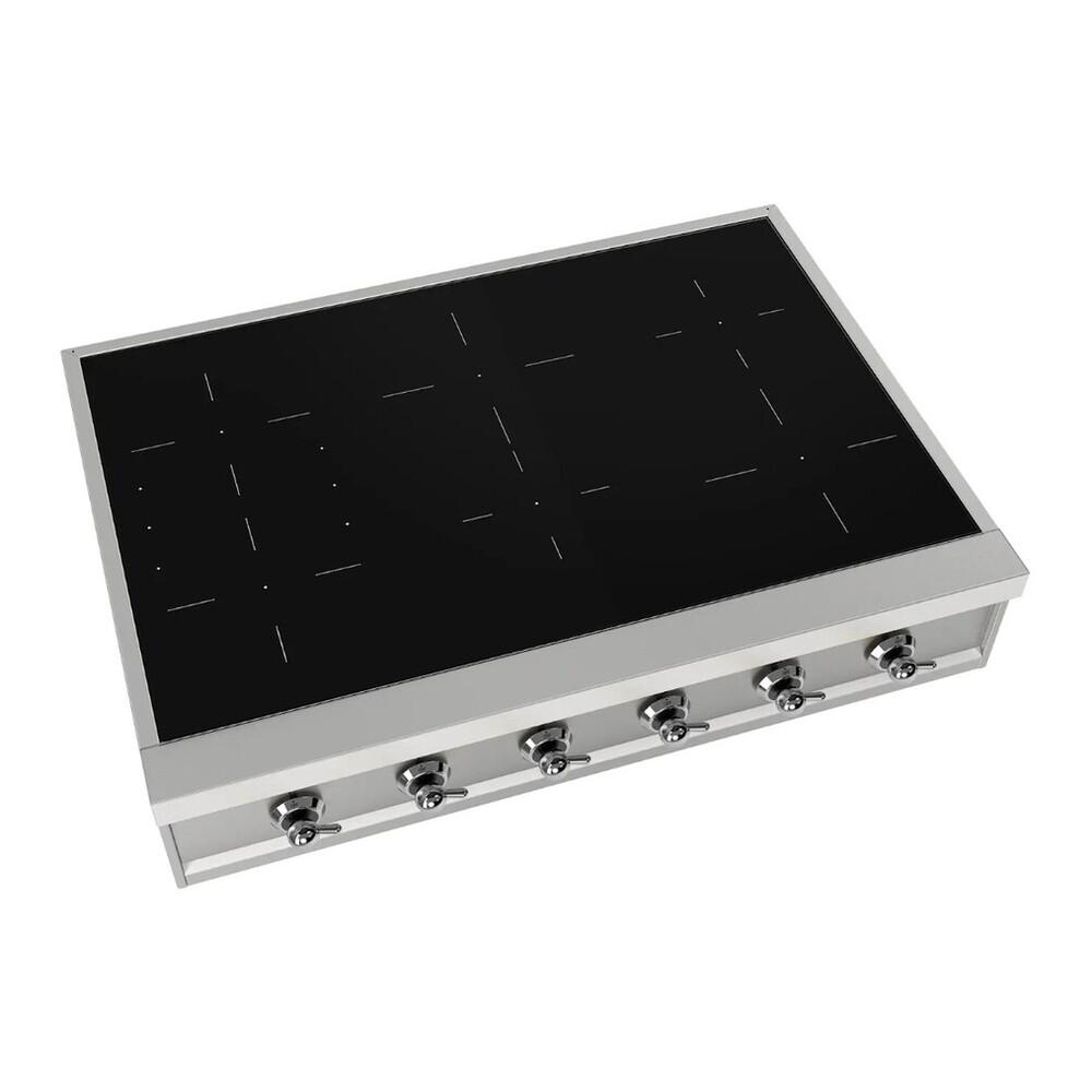 ILVE UHCPI366NSSC Nostalgie II 36 inch Built-In Induction Rangetop with 6 Elements (Chrome)