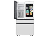Bespoke 23 cu. ft. Counter Depth 4-Door French Door Refrigerator with AI Family Hub™+ AI Vision Inside™ in White Glass