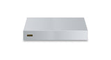 36"W. 18"H. Wall Hood (Finish: Stainless Steel, Trim: Brushed Brass)