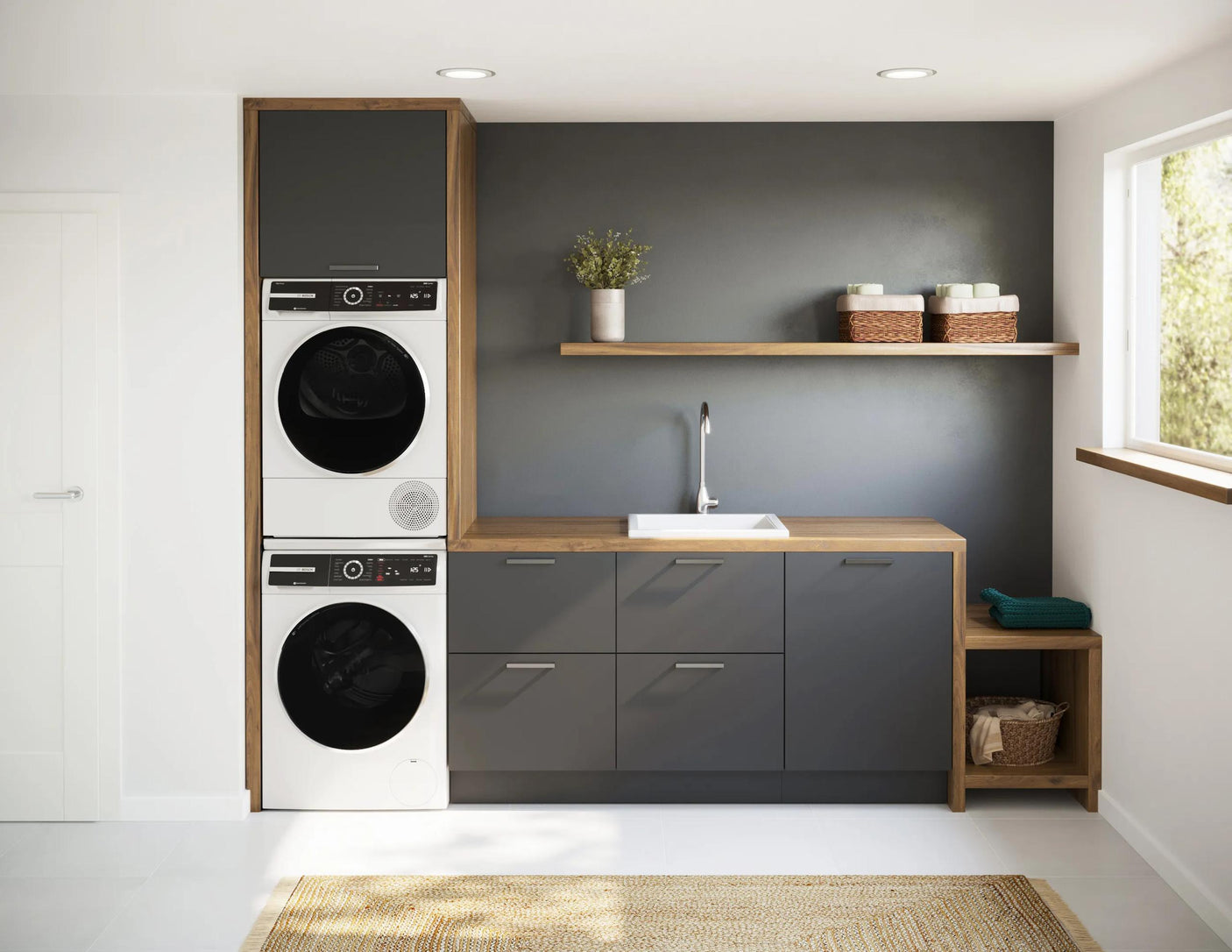 500 Series Compact Washer , White