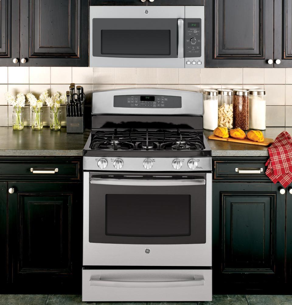 GE Profile Series 30" Dual-Fuel Free-Standing Range with Warming Drawer