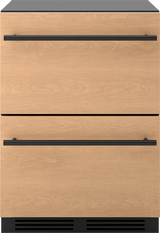 Presrv Refrigerator Drawers, 24in Compact, Panel Ready, 2 Zone