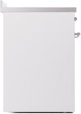 Nostalgie II 30 Inch Electric Freestanding Range in White with Chrome Trim