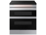 Bespoke Smart Slide-In Induction Range 6.3 cu. ft. with Flex Duo™ & Ambient Edge Lighting™ in Stainless Steel